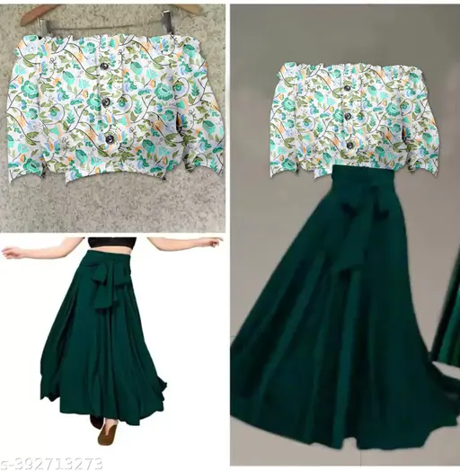 Women Morden Summer Skirt and Top Set - Image 2