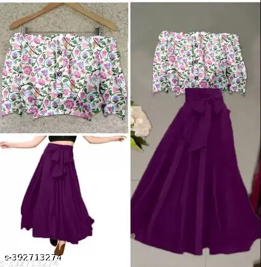 Women Morden Summer Skirt and Top Set - Image 3