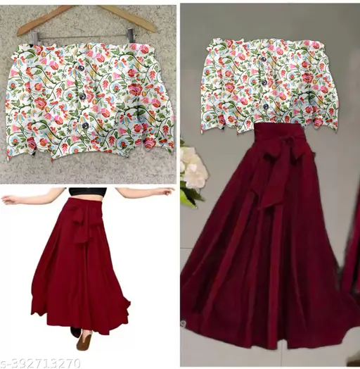 Women Morden Summer Skirt and Top Set - Image 4